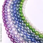 flat pearl rainbow colors (purple blue green white)